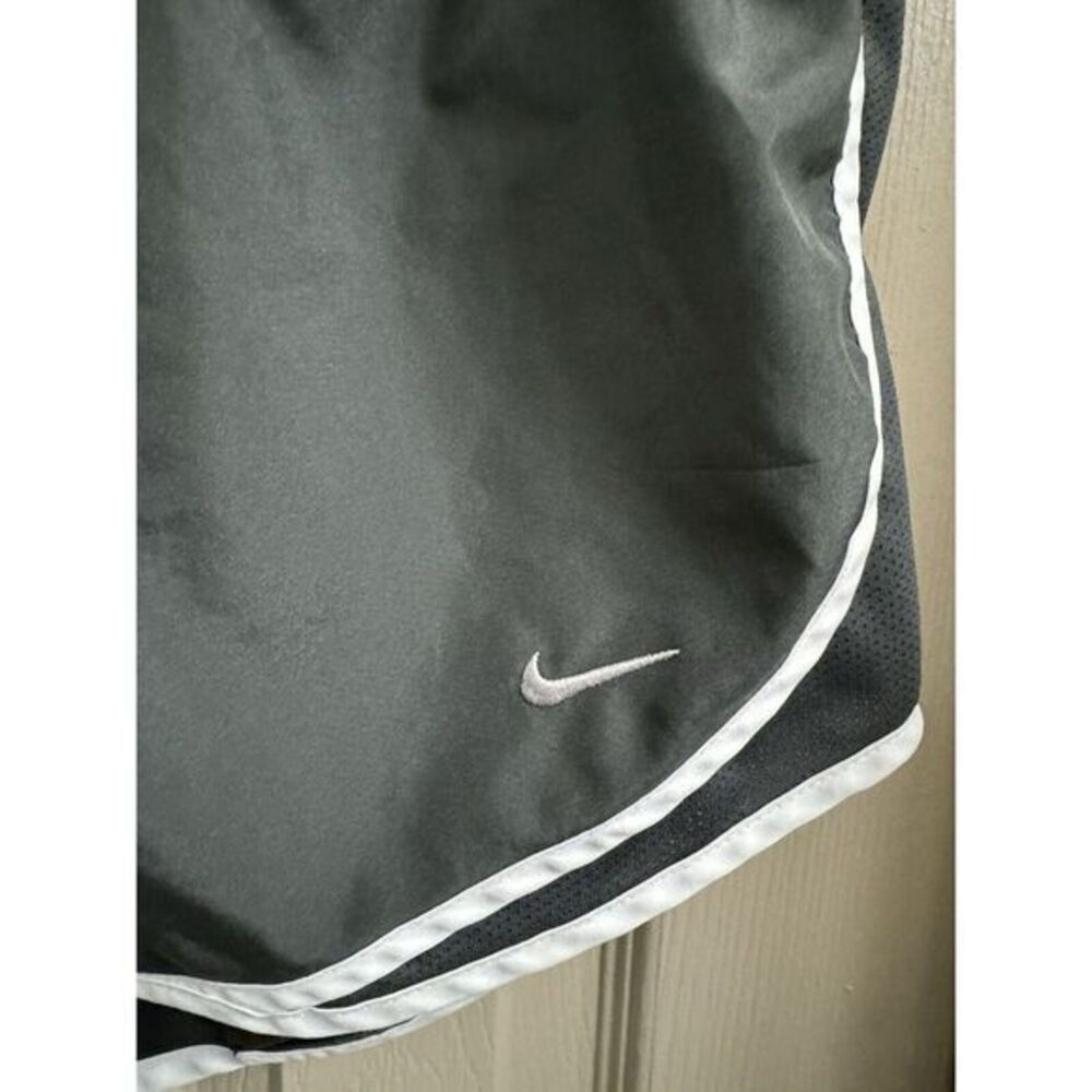 Nike Dri Fit Women'‎ Medium Running Shorts Black White Lined Activewear